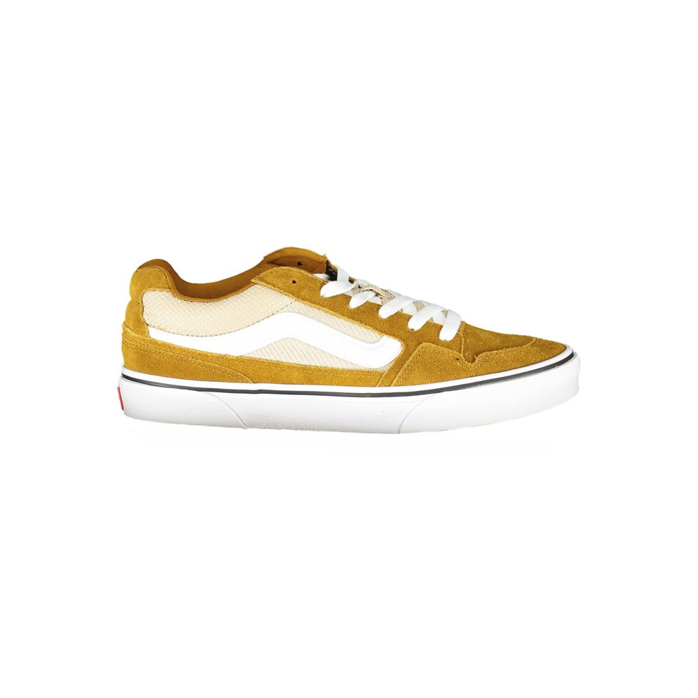 Yellow Polyester Sneaker - GlamHub Luxury and Icon Brand Clothing