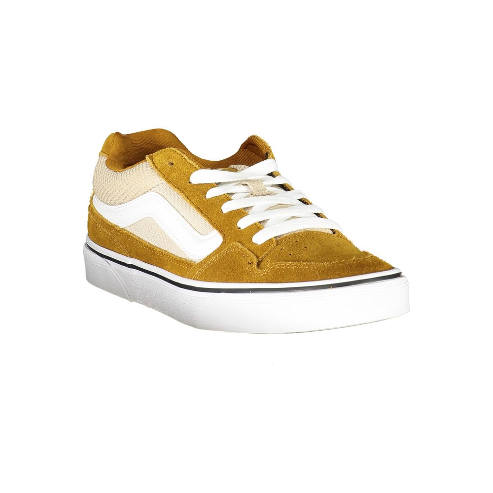 Yellow Polyester Sneaker - GlamHub Luxury and Icon Brand Clothing