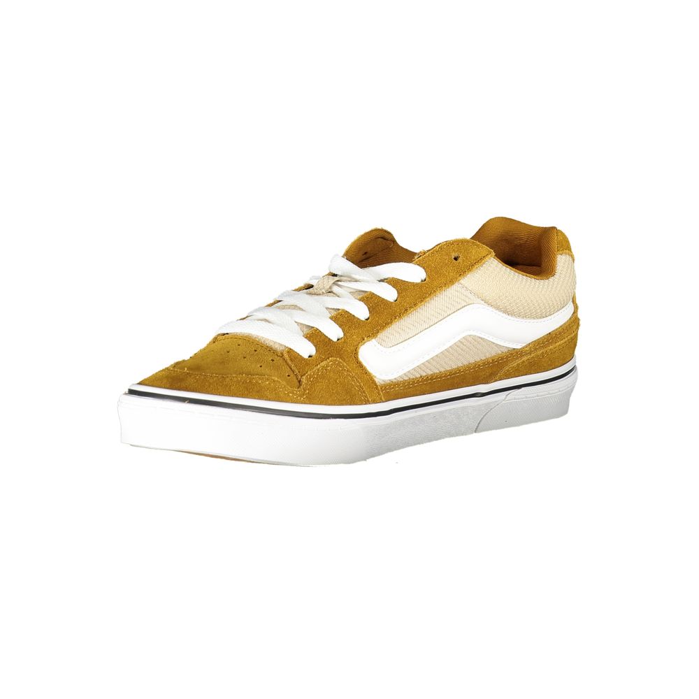 Yellow Polyester Sneaker - GlamHub Luxury and Icon Brand Clothing