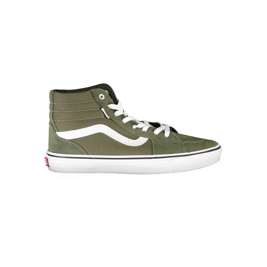 Green Polyester Sneaker - GlamHub Luxury and Icon Brand Clothing