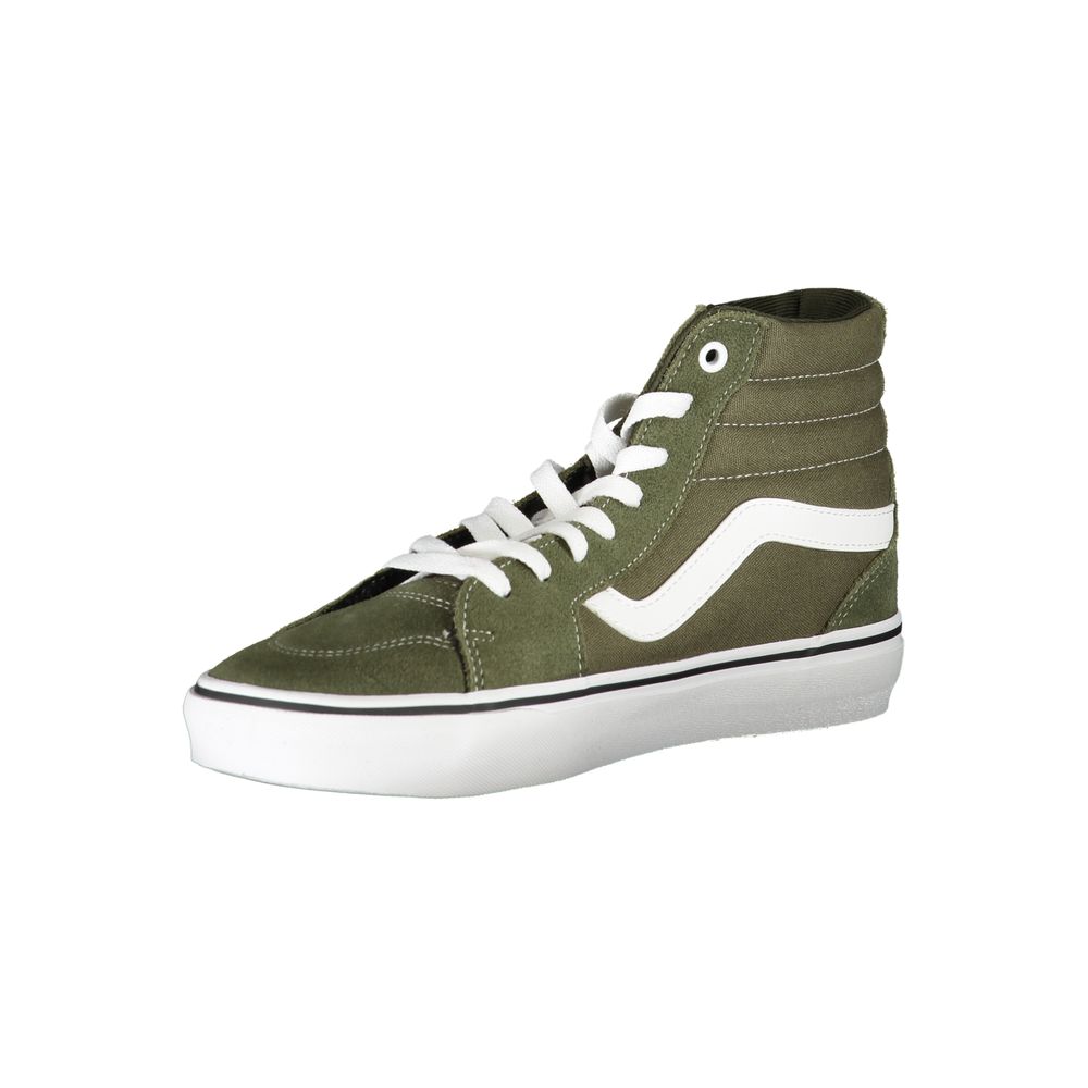 Green Polyester Sneaker - GlamHub Luxury and Icon Brand Clothing