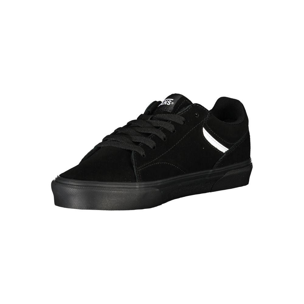 Black Polyester Sneaker - GlamHub Luxury and Icon Brand Clothing