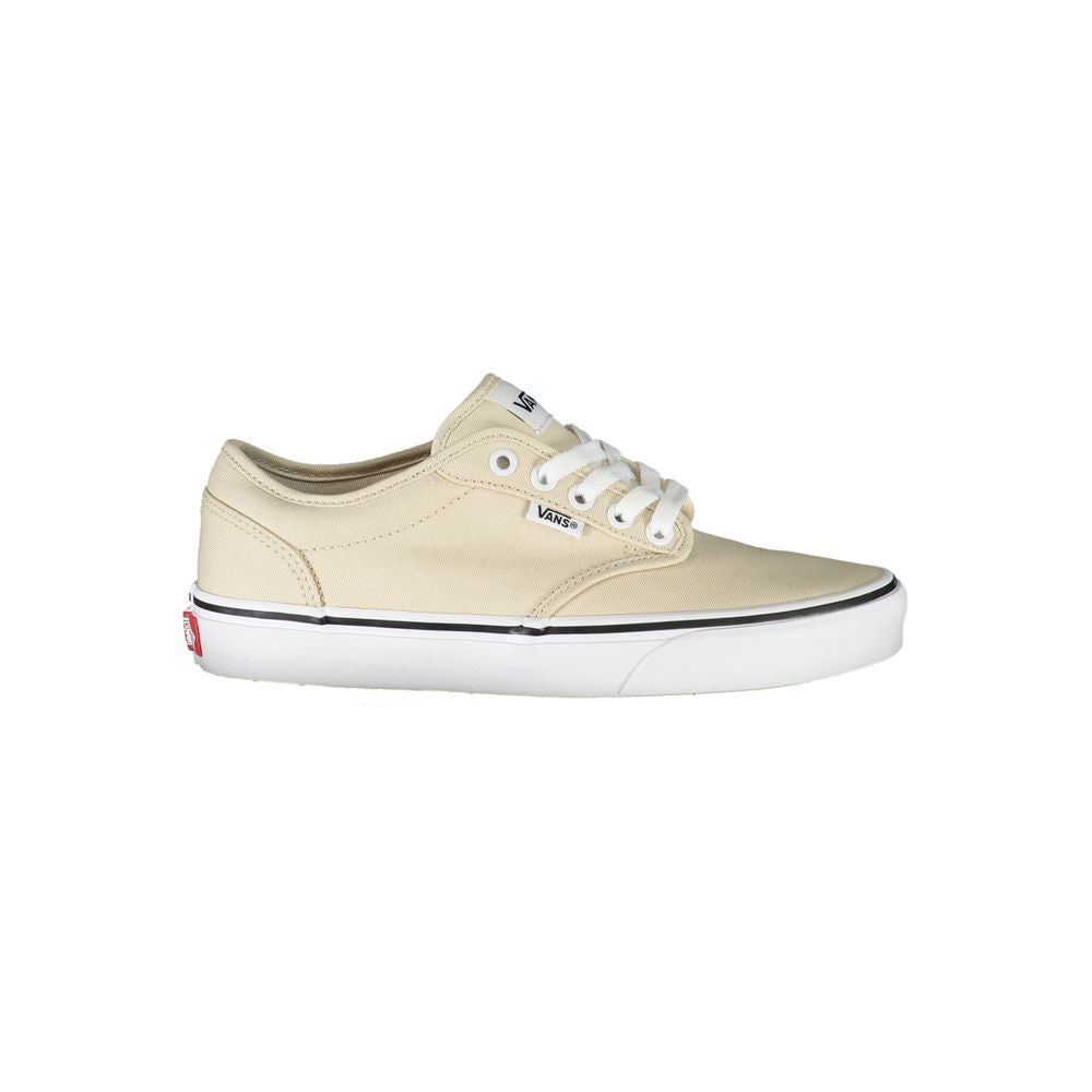 Beige Polyester Sneaker - GlamHub Luxury and Icon Brand Clothing