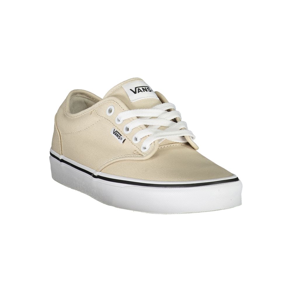 Beige Polyester Sneaker - GlamHub Luxury and Icon Brand Clothing