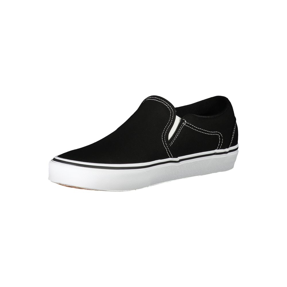 Black Polyester Sneaker - GlamHub Luxury and Icon Brand Clothing