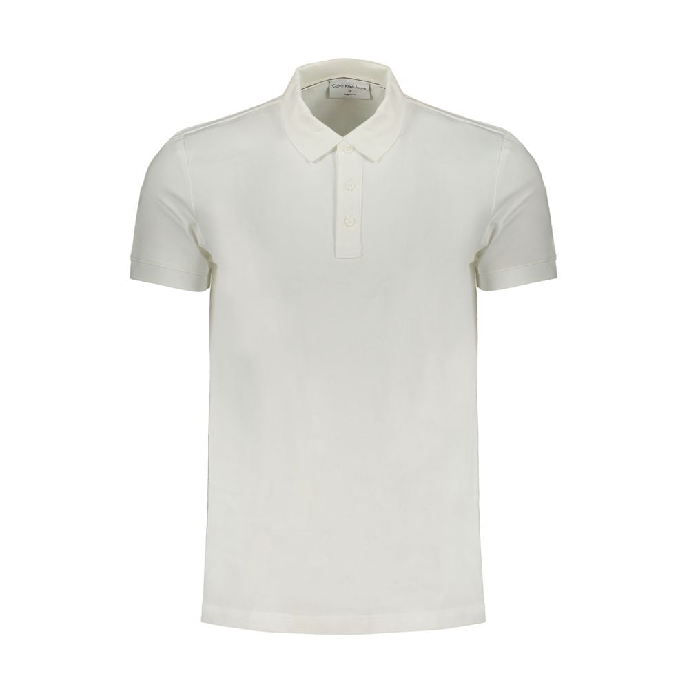 White Cotton Polo Shirt - GLAMHUB BOUTIQUE 