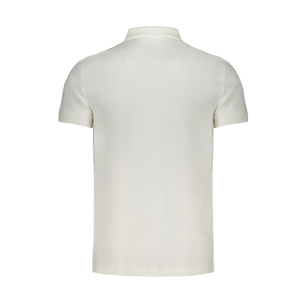 White Cotton Polo Shirt - GLAMHUB BOUTIQUE 