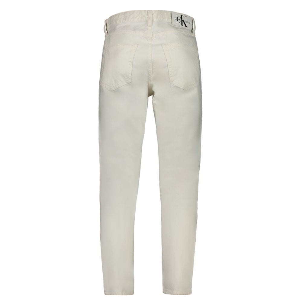 White Cotton Jeans & Pant - GLAMHUB BOUTIQUE 