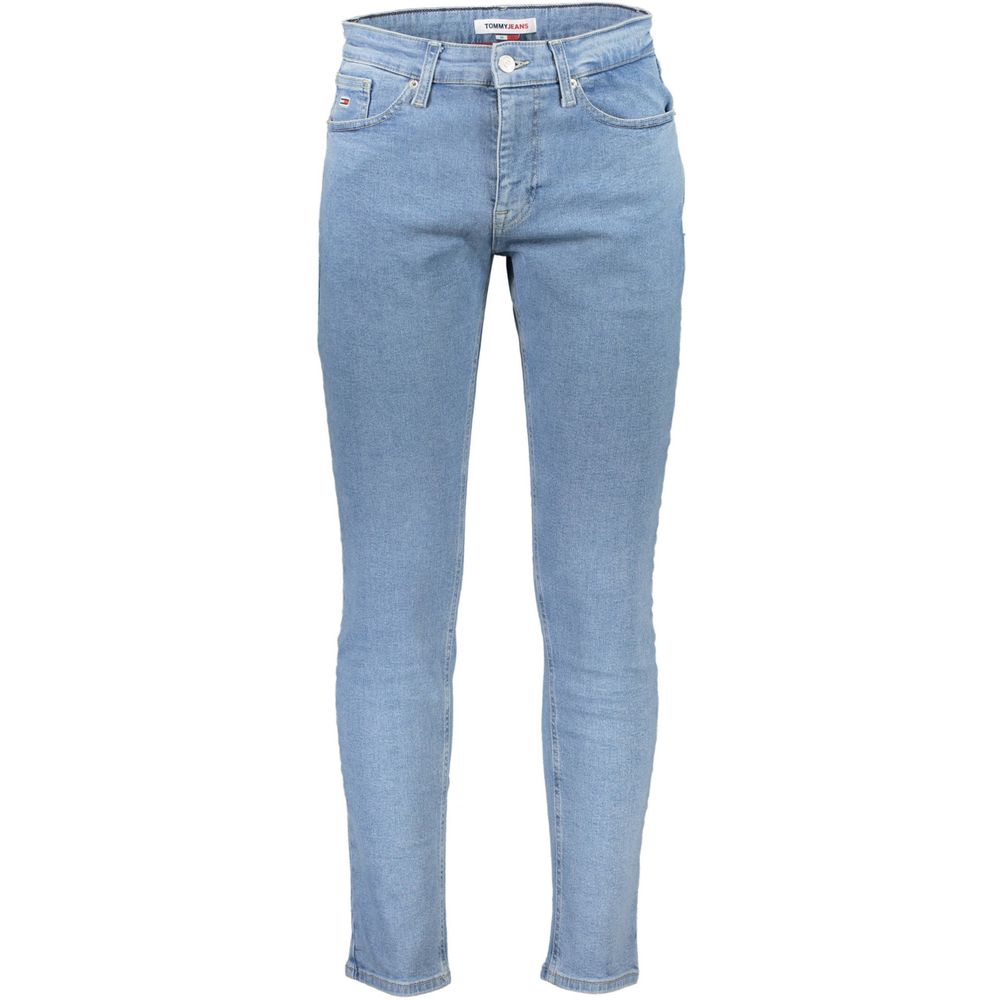 Light Blue Cotton Jeans & Pant - GLAMHUB BOUTIQUE 