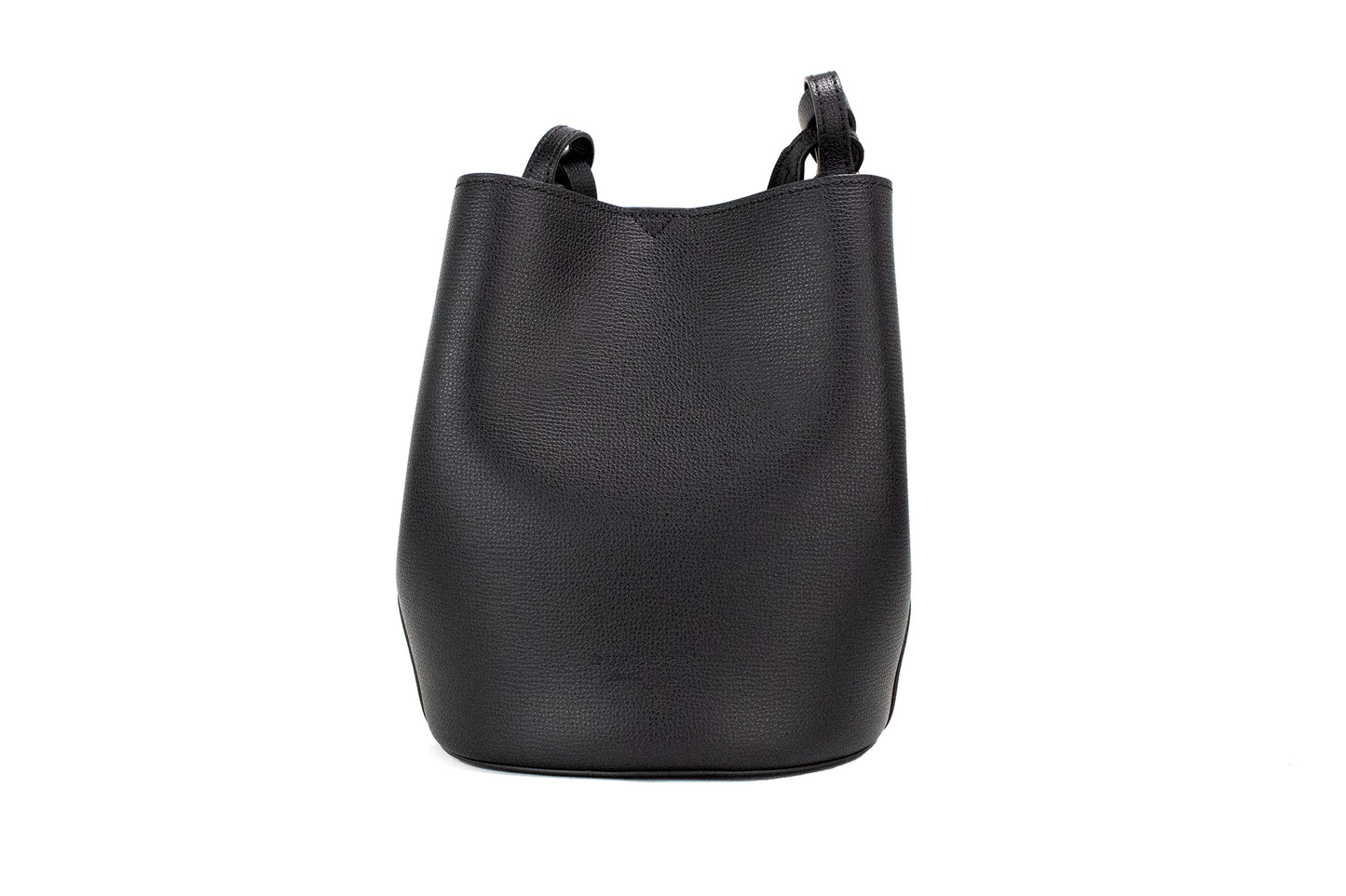 Lorne Small Black Haymarket Check Pebble Leather Bucket Handbag Purse - GLAMHUB BOUTIQUE 