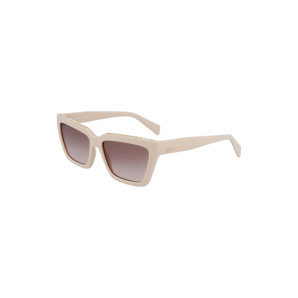 Beige BIO INJECTED Sunglasses - GlamHub Luxury and Icon Brand Clothing