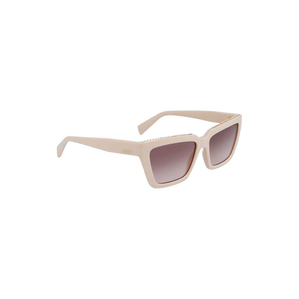 Beige BIO INJECTED Sunglasses - GlamHub Luxury and Icon Brand Clothing