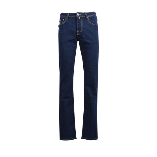 Blue Cotton Jeans & Pant - GlamHub Luxury and Icon Brand Clothing