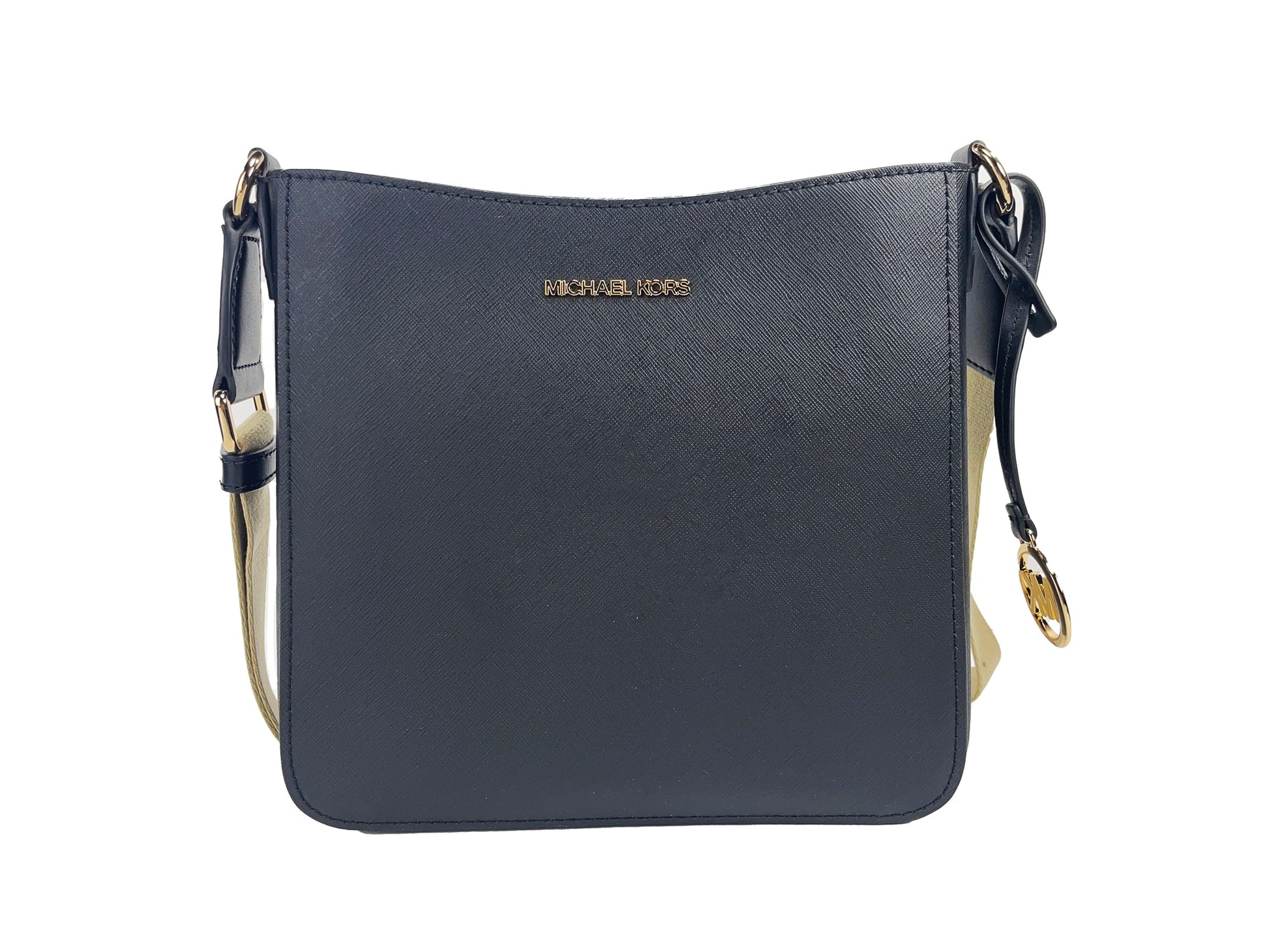 Jet Set Small Messenger Crossbody Bag Black - GLAMHUB BOUTIQUE 