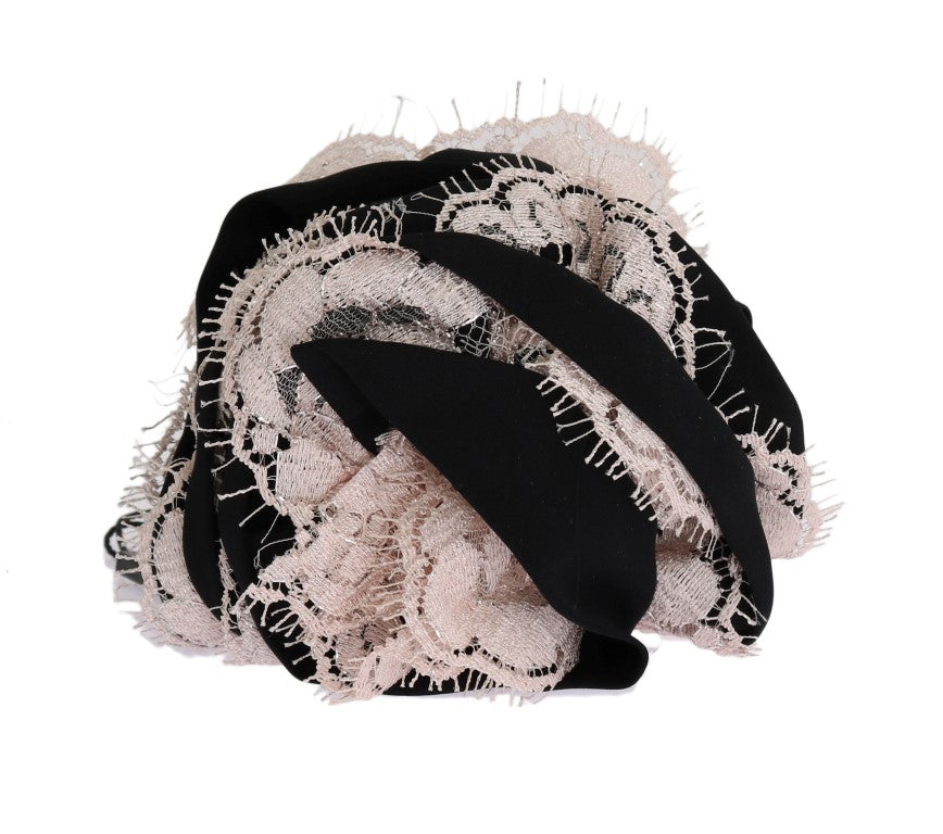 Elegant Floral Lace Crystal Hair Claw - GlamHub Luxury and Icon Brand Clothing