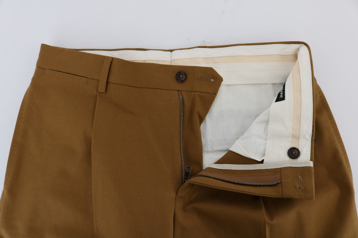 Elegant Brown Formal Trousers for Men - GlamHub Luxury and Icon Brand Clothing