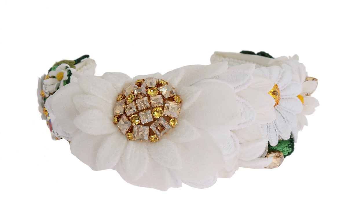 Sunflower Crystal Embellished Headband - GlamHub Luxury and Icon Brand Clothing