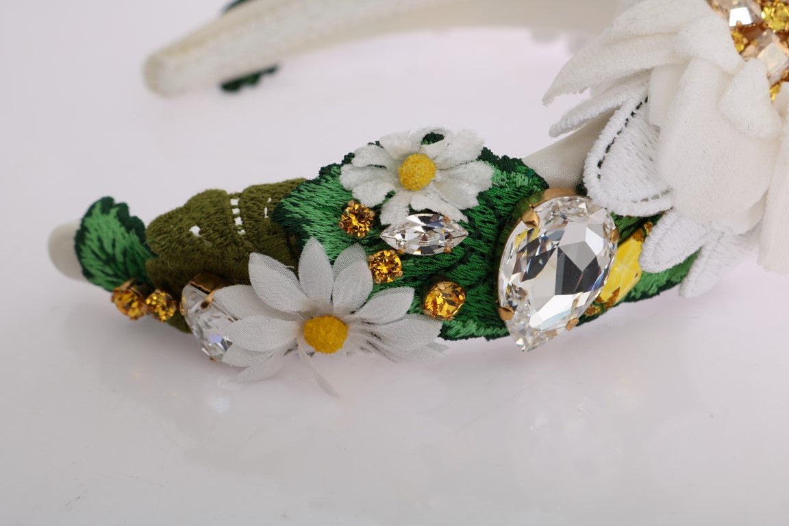 Sunflower Crystal Embellished Headband - GlamHub Luxury and Icon Brand Clothing