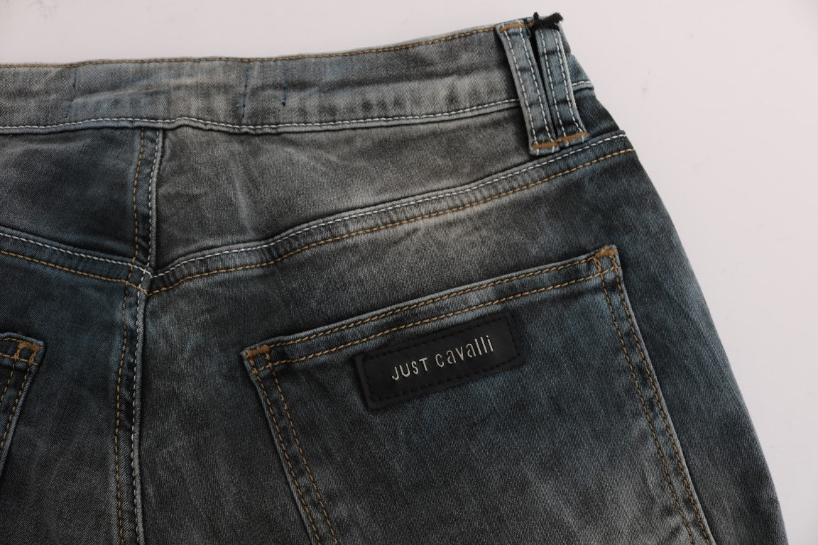 Chic Blue Wash Slim Fit Jeans - GLAMHUB BOUTIQUE 