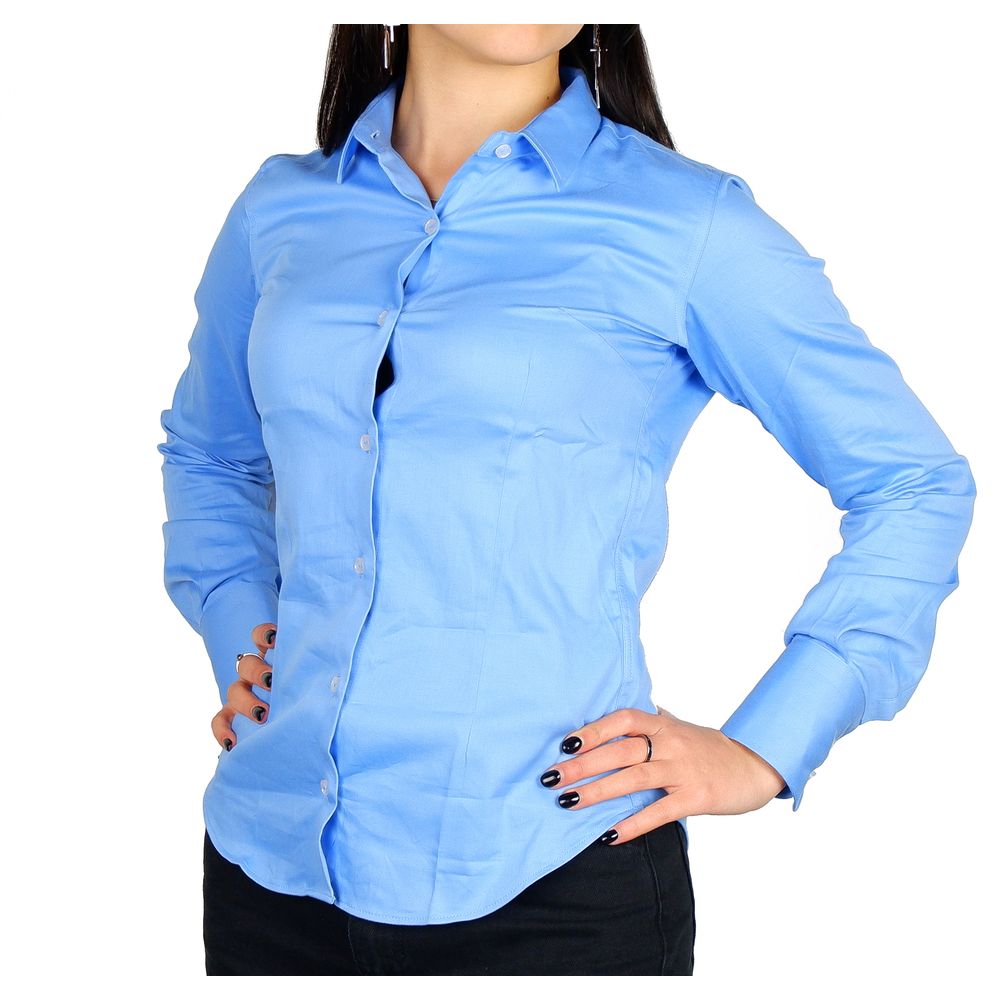 Elegant Satin Cotton Milano Shirt - GlamHub Luxury and Icon Brand Clothing