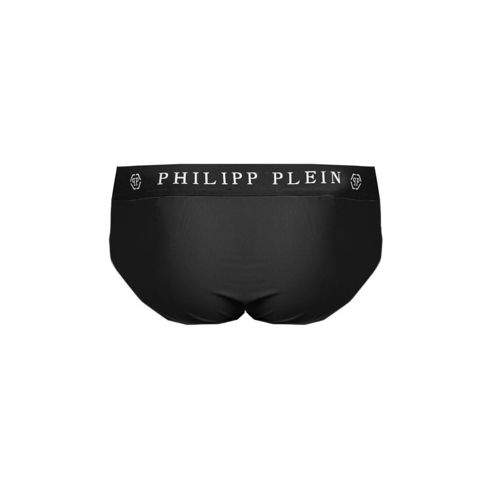 Sleek Nylon Swim Briefs with Iconic Logo Detail - GlamHub Luxury and Icon Brand Clothing