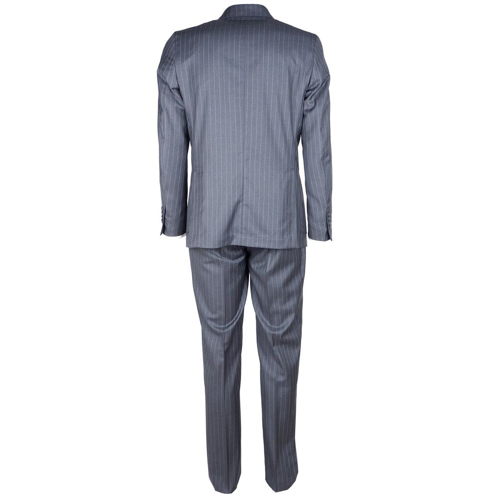 Gray Wool Vergine Suit - GlamHub Luxury and Icon Brand Clothing