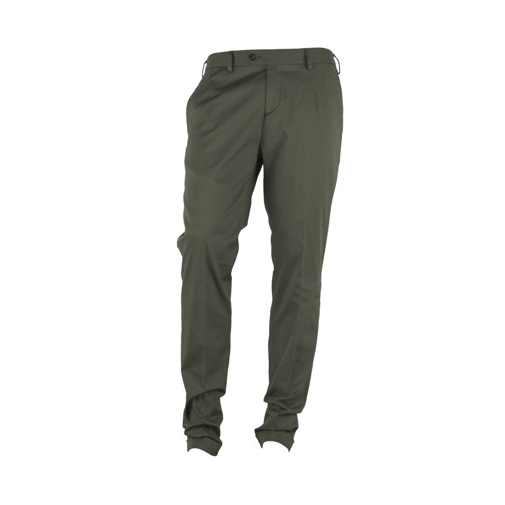 Elegant Green Summer Trousers for Men - GlamHub Luxury and Icon Brand Clothing