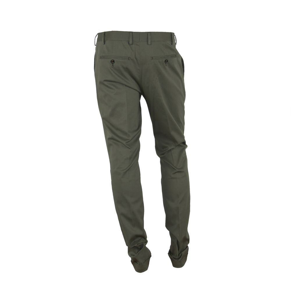 Elegant Green Summer Trousers for Men - GlamHub Luxury and Icon Brand Clothing