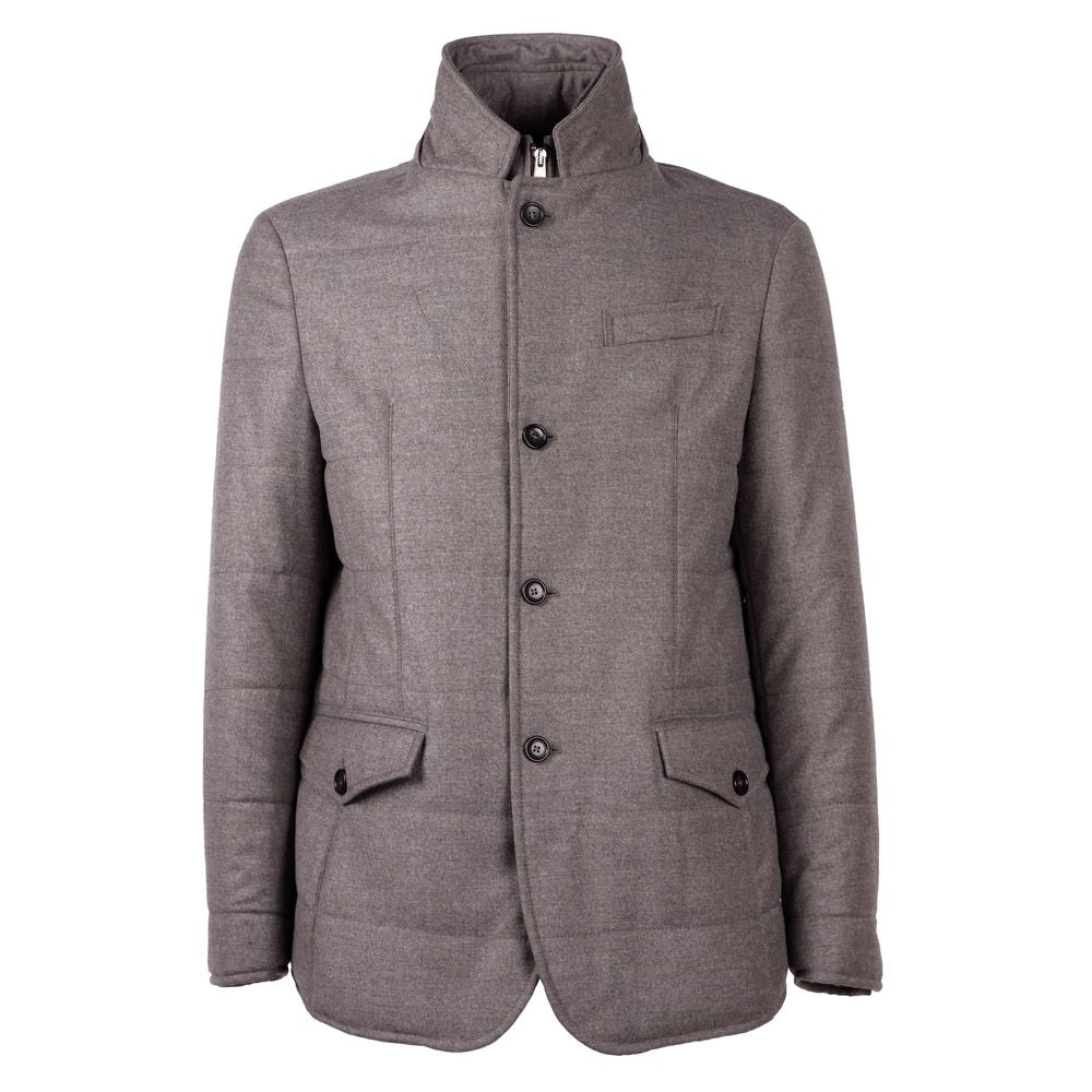 Elegant Wool Cashmere Men's Coat - GlamHub Luxury and Icon Brand Clothing