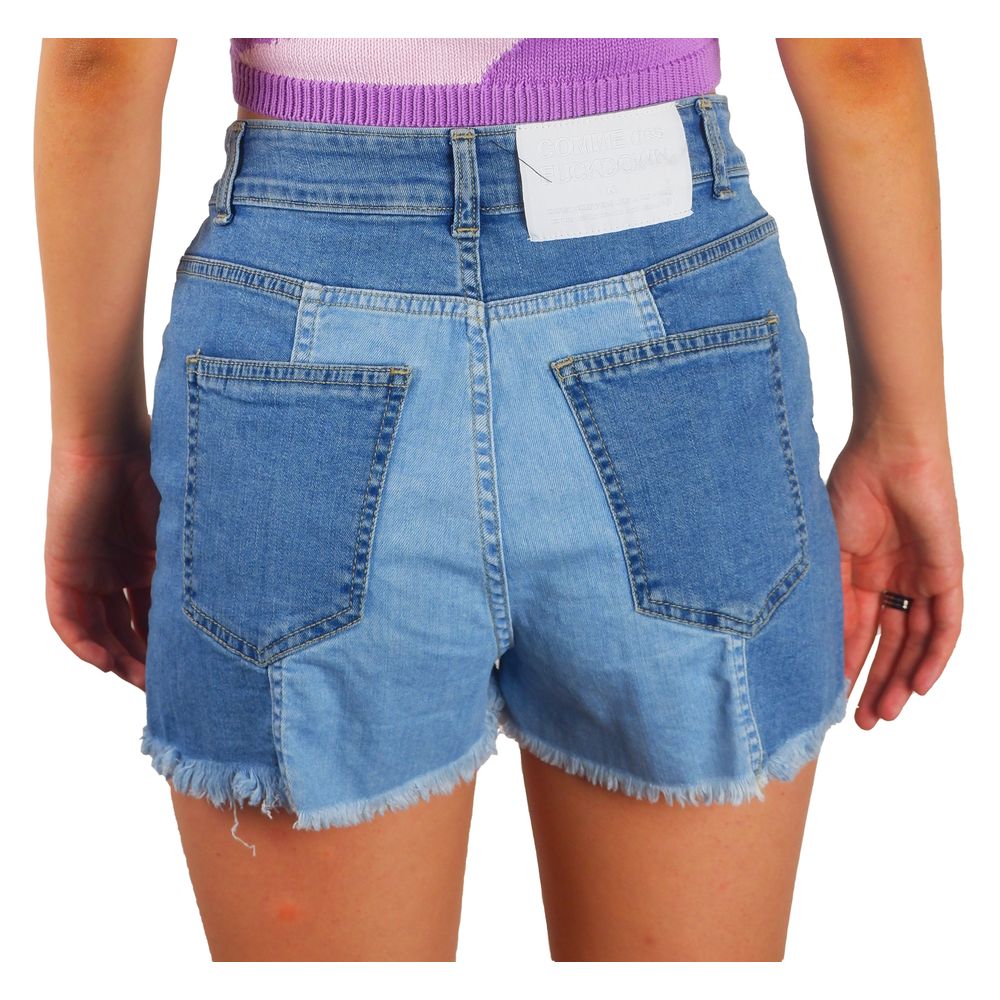 Chic Raw Hem Denim Shorts - GlamHub Luxury and Icon Brand Clothing