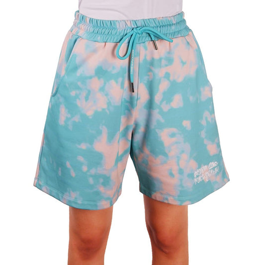 Chic Two-Tone Bermuda Shorts - Light Blue - GlamHub Luxury and Icon Brand Clothing