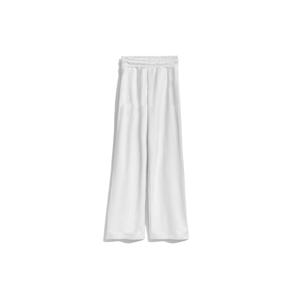 Chic White Logo Sweatpants - GlamHub Luxury and Icon Brand Clothing