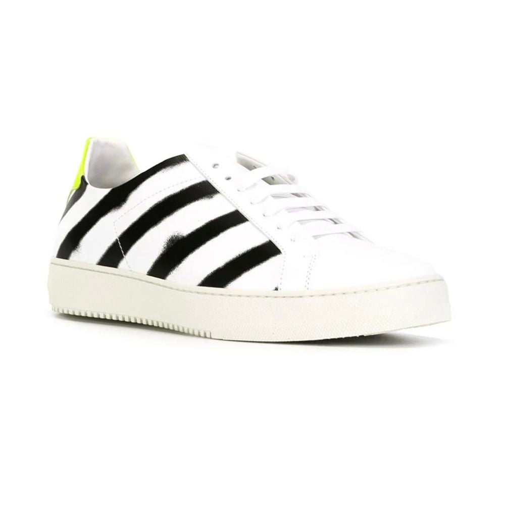 White Leather Women Sneaker - GLAMHUB BOUTIQUE 