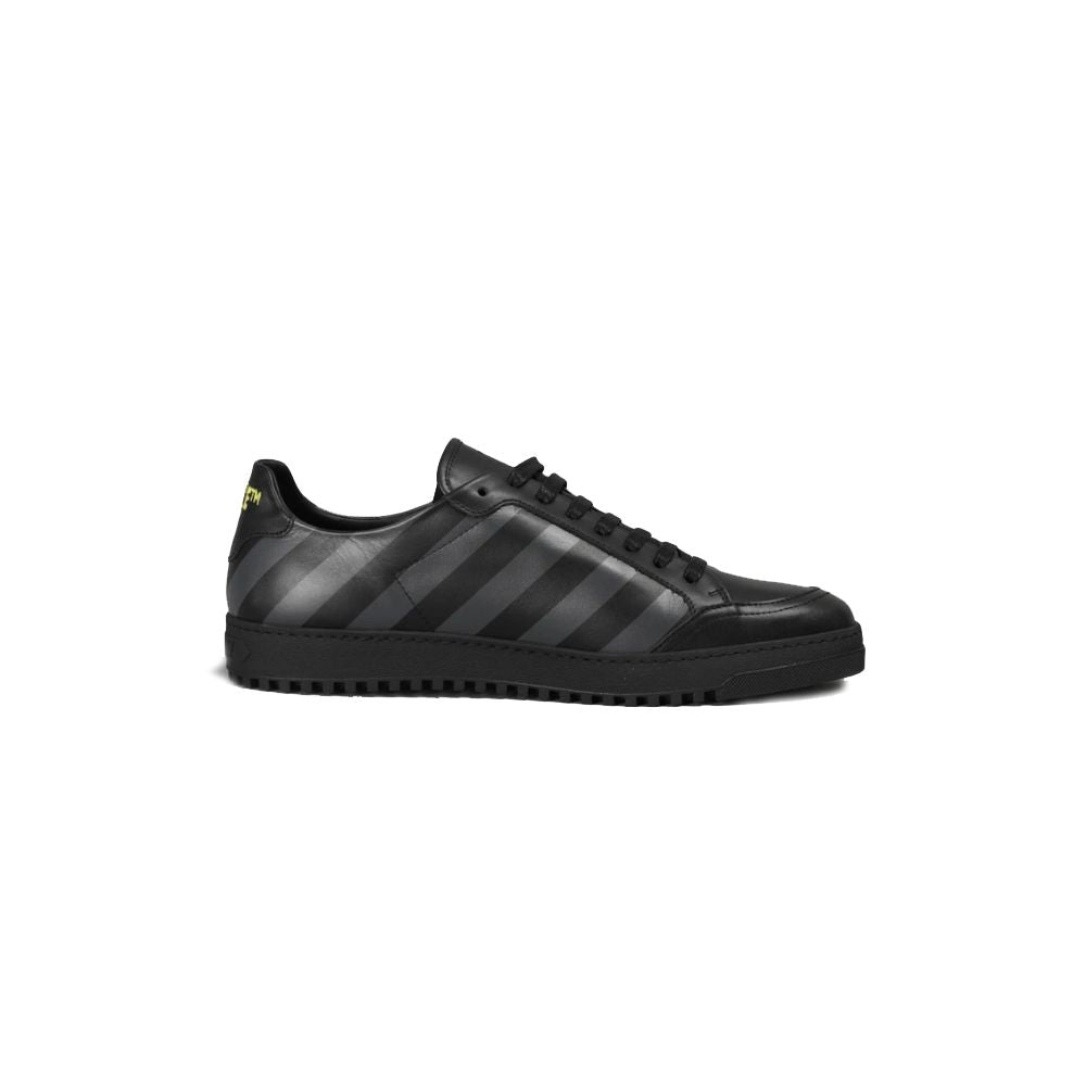 Black Calfskin Women Sneaker - GLAMHUB BOUTIQUE 