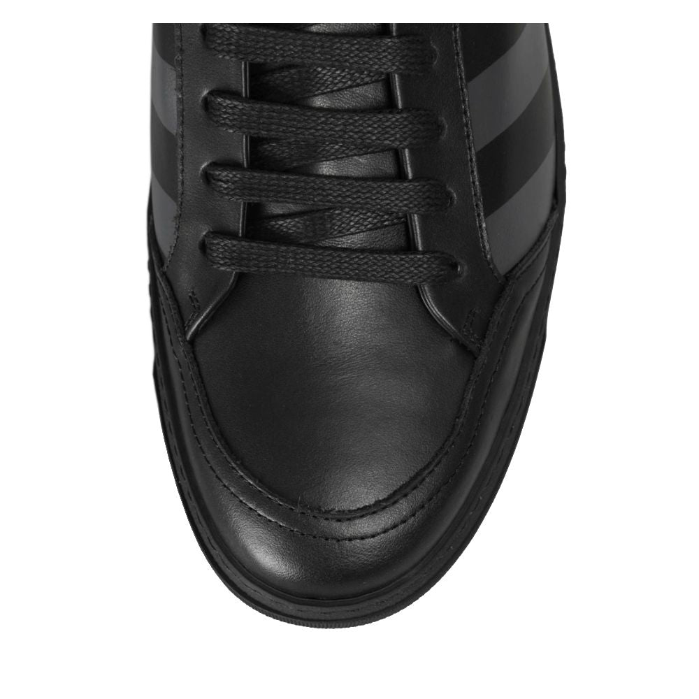 Black Calfskin Women Sneaker - GLAMHUB BOUTIQUE 