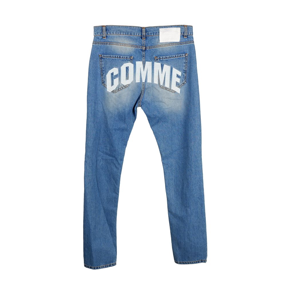 Blue Cotton Men Jeans - GlamHub Luxury and Icon Brand Clothing