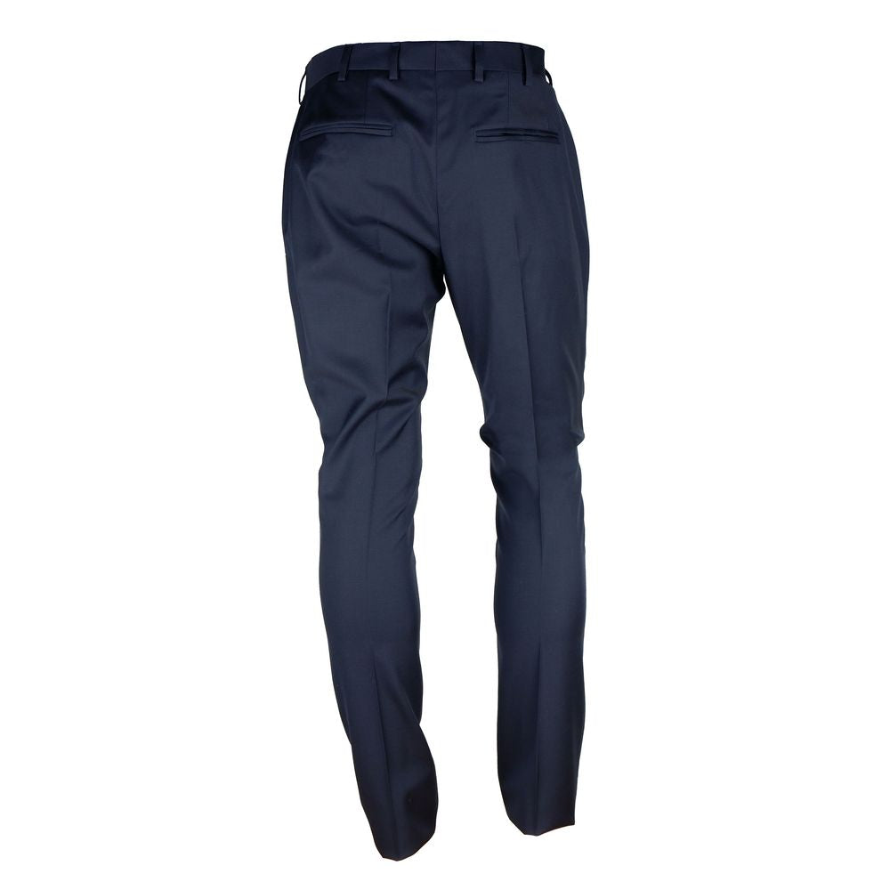 Elegant Milano Wool Blend Men's Trousers - GlamHub Luxury and Icon Brand Clothing