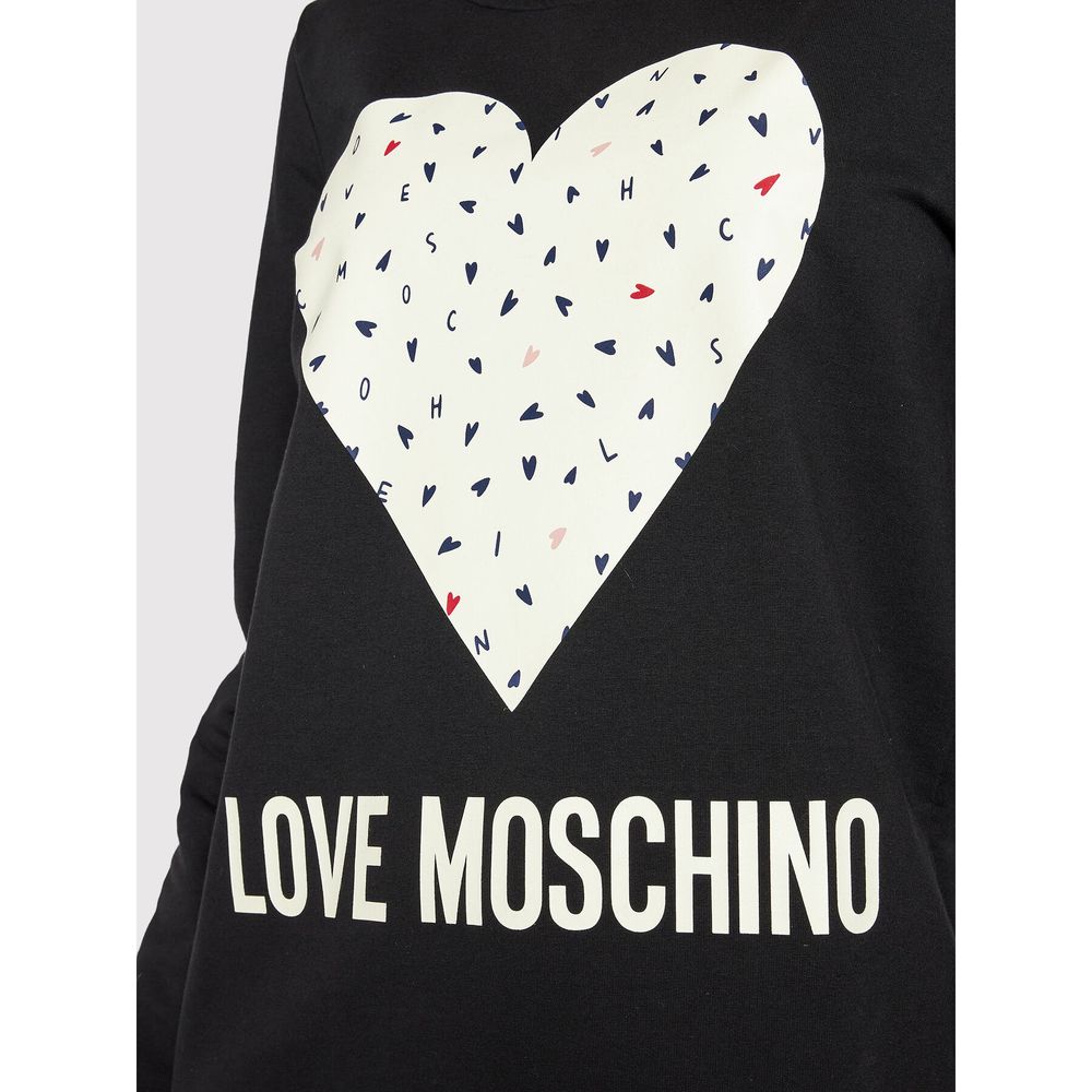 Chic Blue Cotton Love Moschino Dress - GlamHub Luxury and Icon Brand Clothing