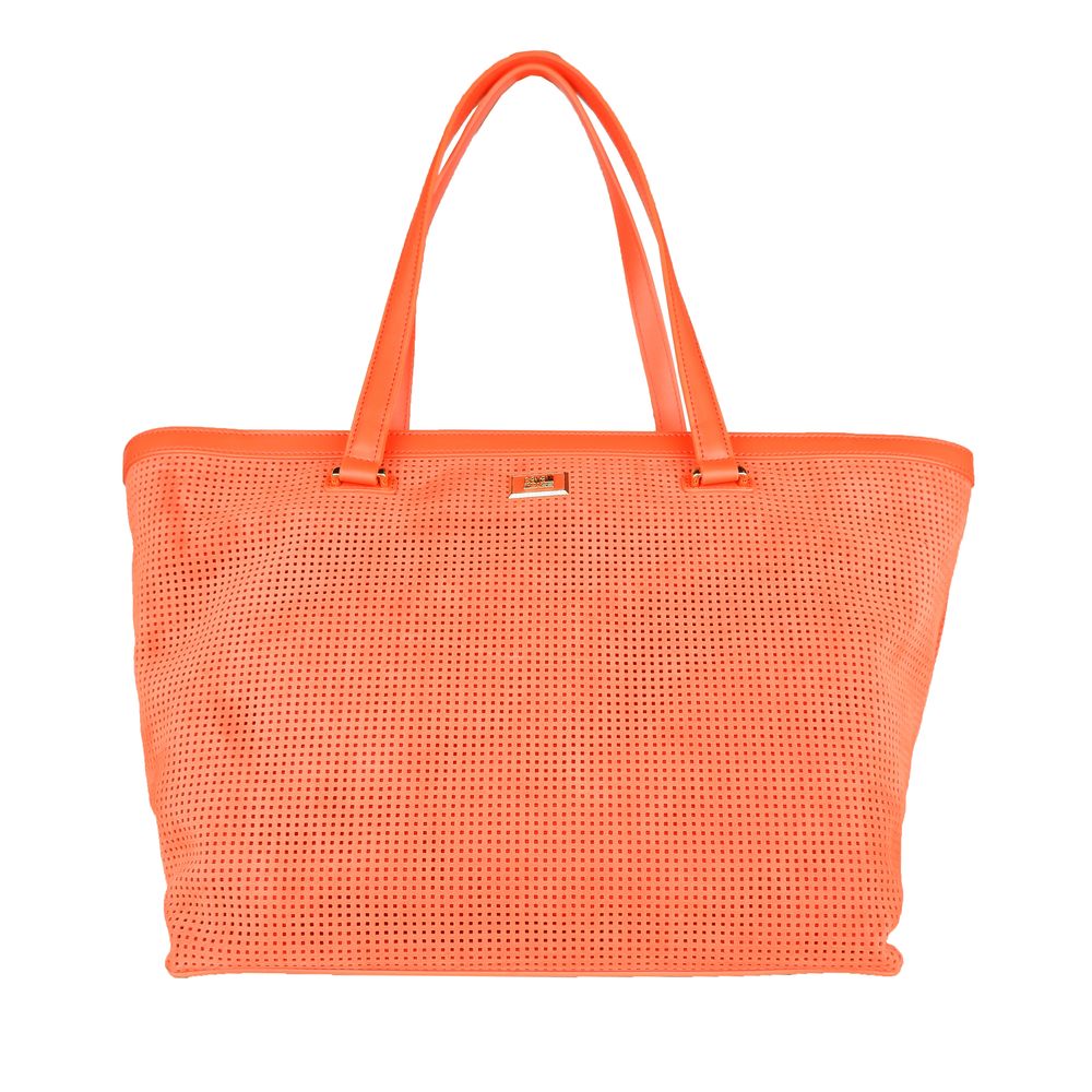 Orange Calfskin Women Handbag - GlamHub Luxury and Icon Brand Clothing