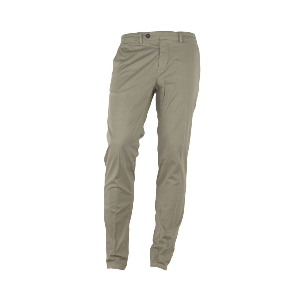 Elegant Beige Summer Trousers for Men - GlamHub Luxury and Icon Brand Clothing