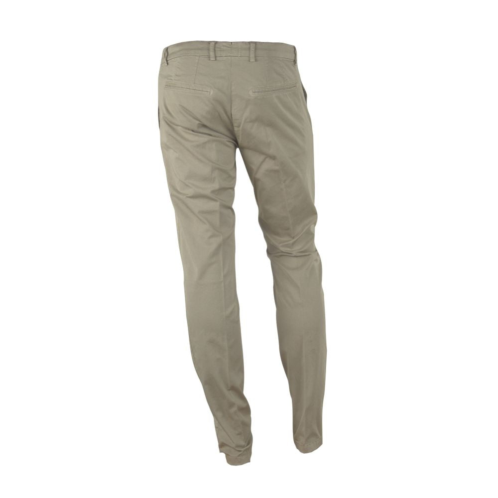 Elegant Beige Summer Trousers for Men - GlamHub Luxury and Icon Brand Clothing