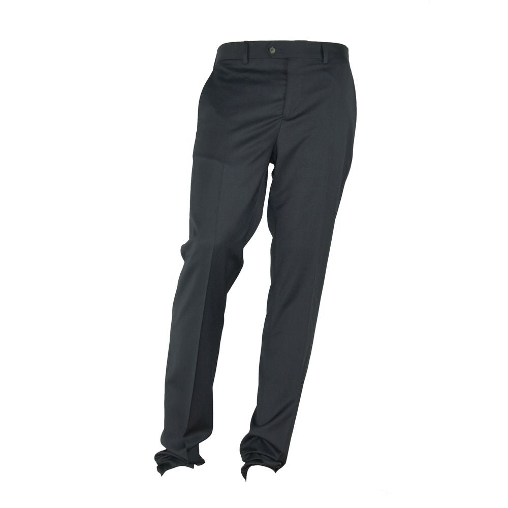 Elegant Italian Gray Trousers - GlamHub Luxury and Icon Brand Clothing