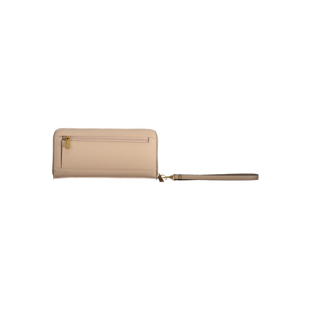 Beige Polyethylene Wallet - GLAMHUB BOUTIQUE 