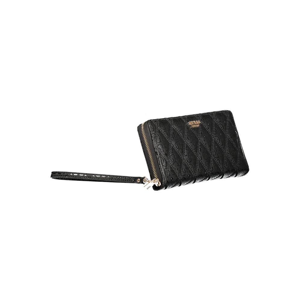 Black Polyethylene Wallet - GLAMHUB BOUTIQUE 