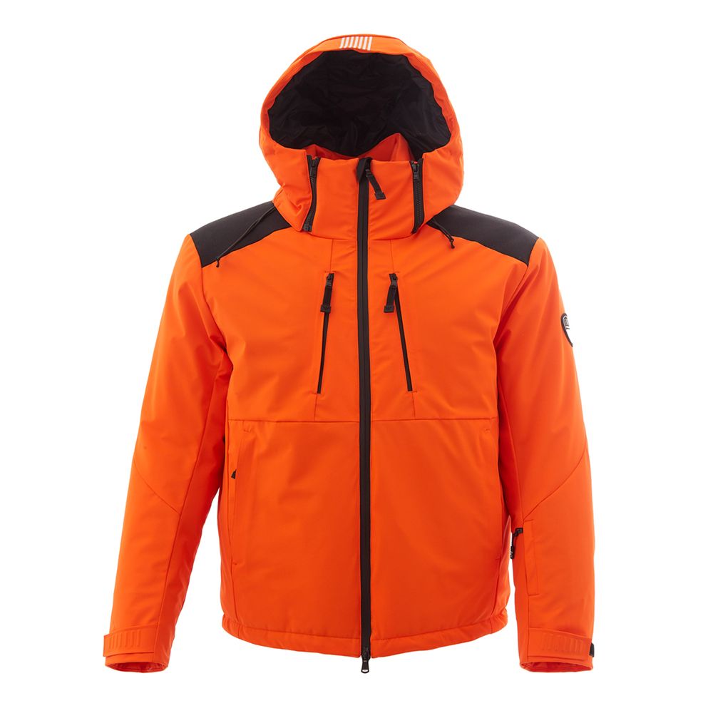 Radiant Orange EA7 Lightweight Jacket - GLAMHUB BOUTIQUE 