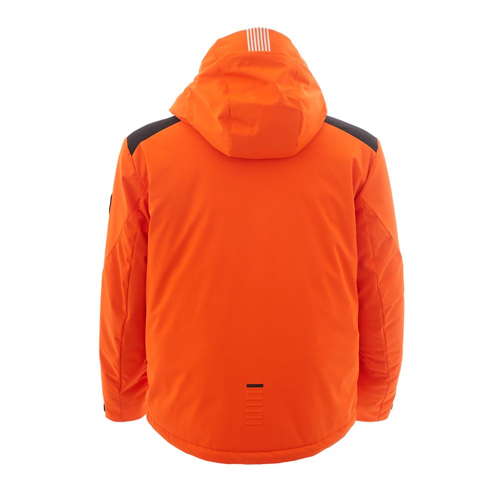 Radiant Orange EA7 Lightweight Jacket - GLAMHUB BOUTIQUE 