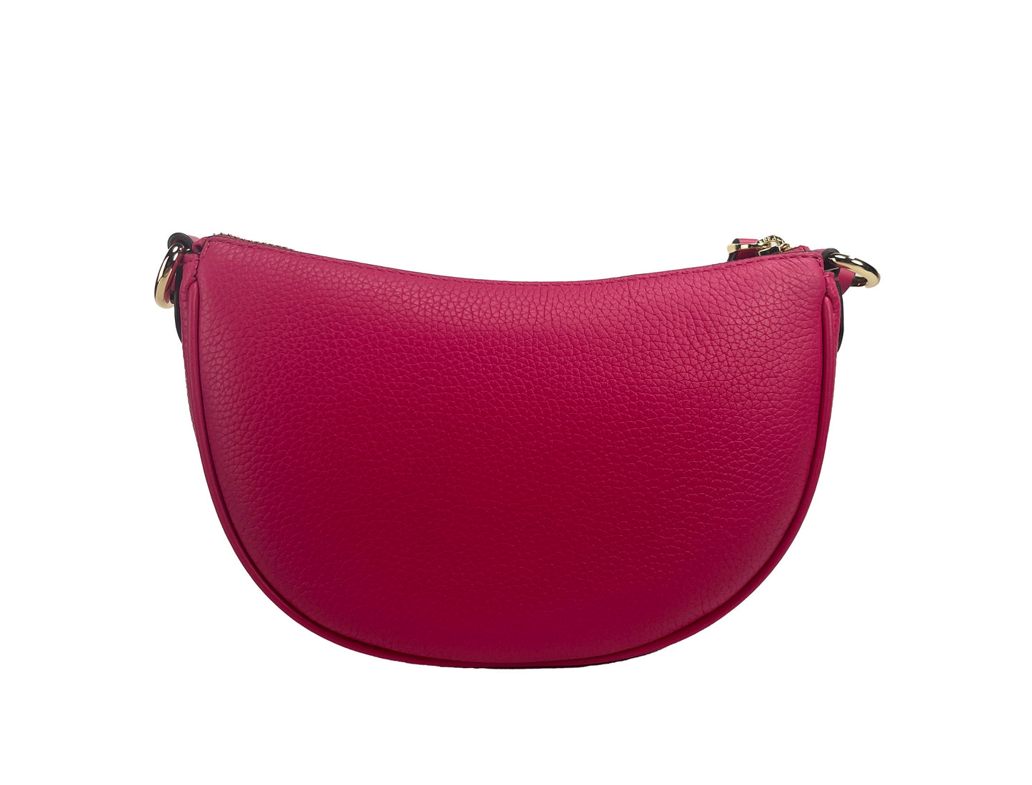 Dover Small Pink Half Moon Crossbody Bag Purse - GLAMHUB BOUTIQUE 