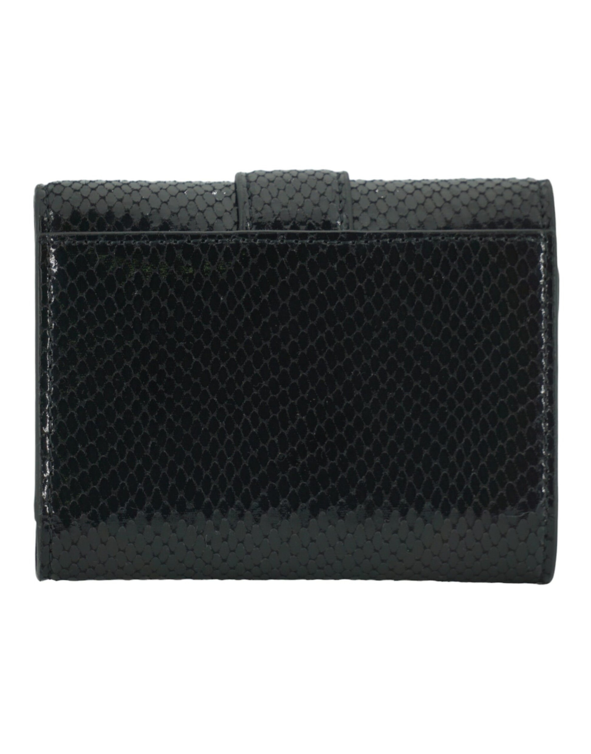 Black Leather Cheri Wallet - GLAMHUB BOUTIQUE 