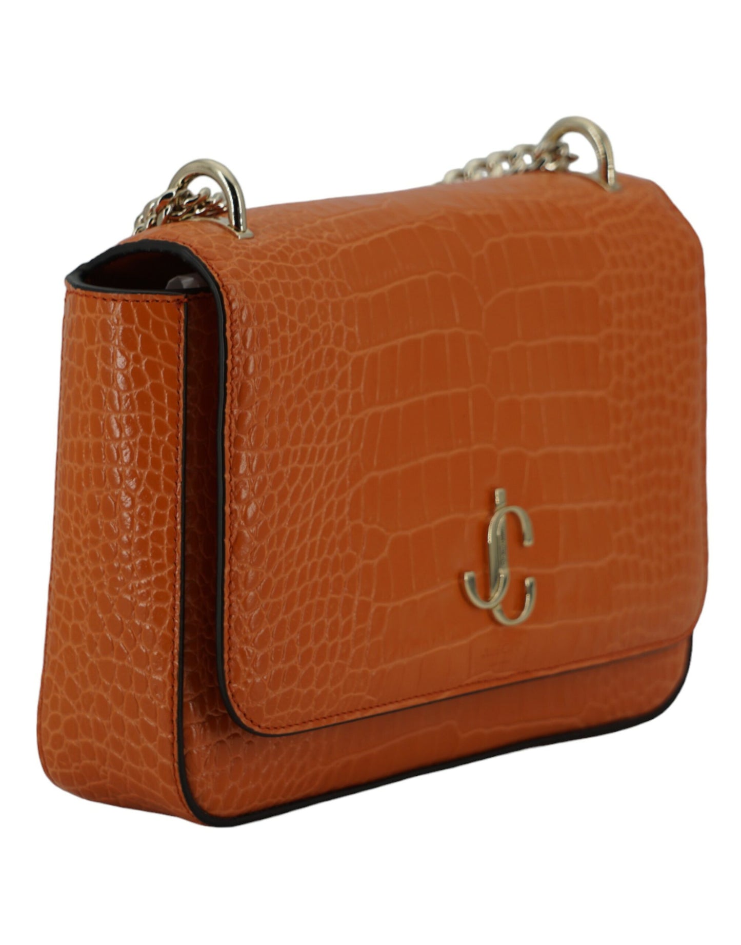 Amber Orange Leather Shoulder Bag - GLAMHUB BOUTIQUE 