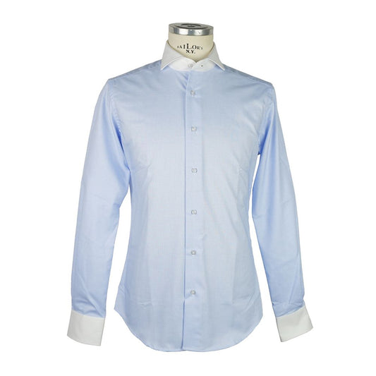 Milano Contrast Collar Gentleman's Shirt - GlamHub Luxury and Icon Brand Clothing